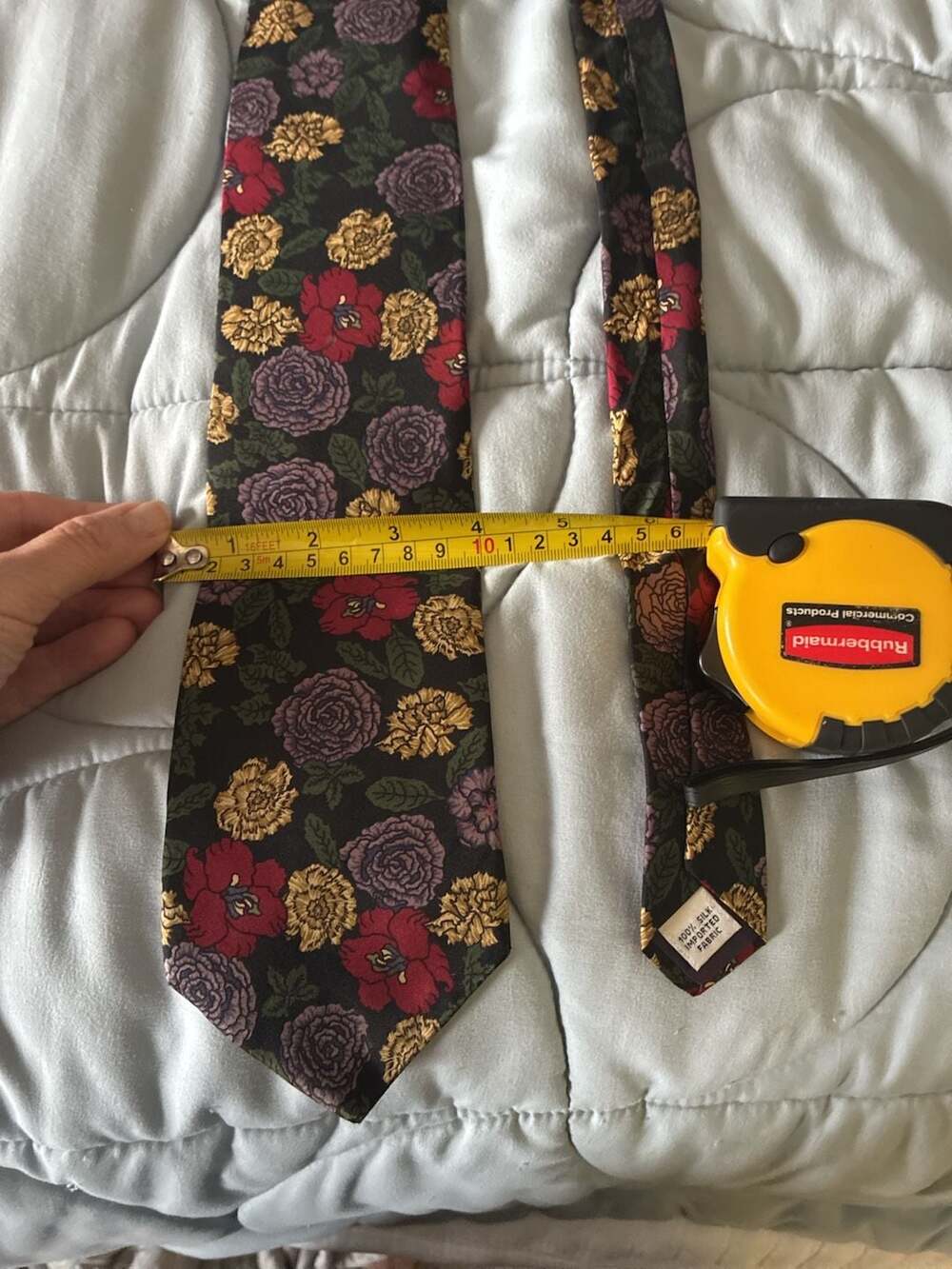 Salvatori Vintage 100% Silk Floral Necktie A719